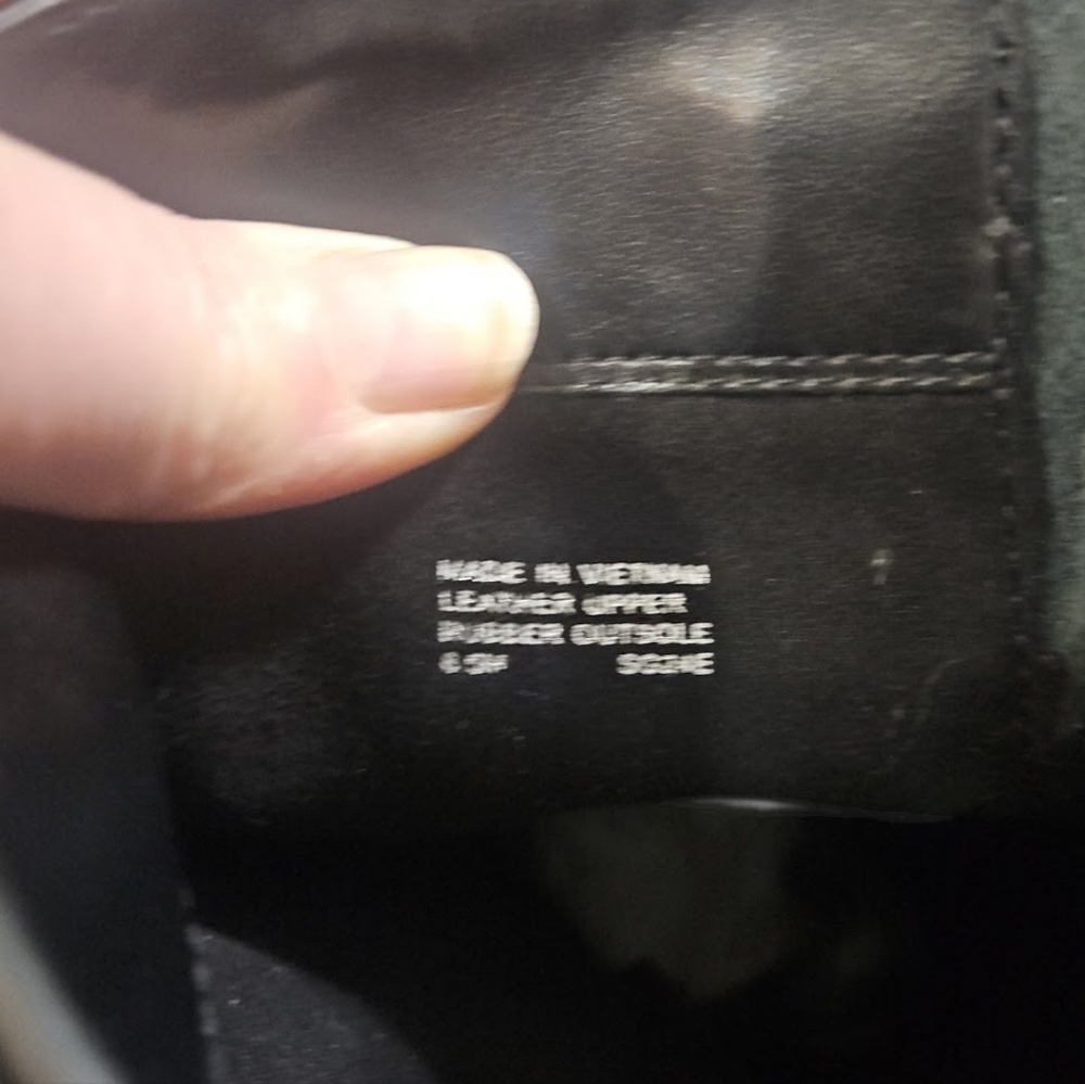 MICHAEL Michael Kors Crosby Black Leather Moto Boots sz 6.5 - Picture 13 of 14